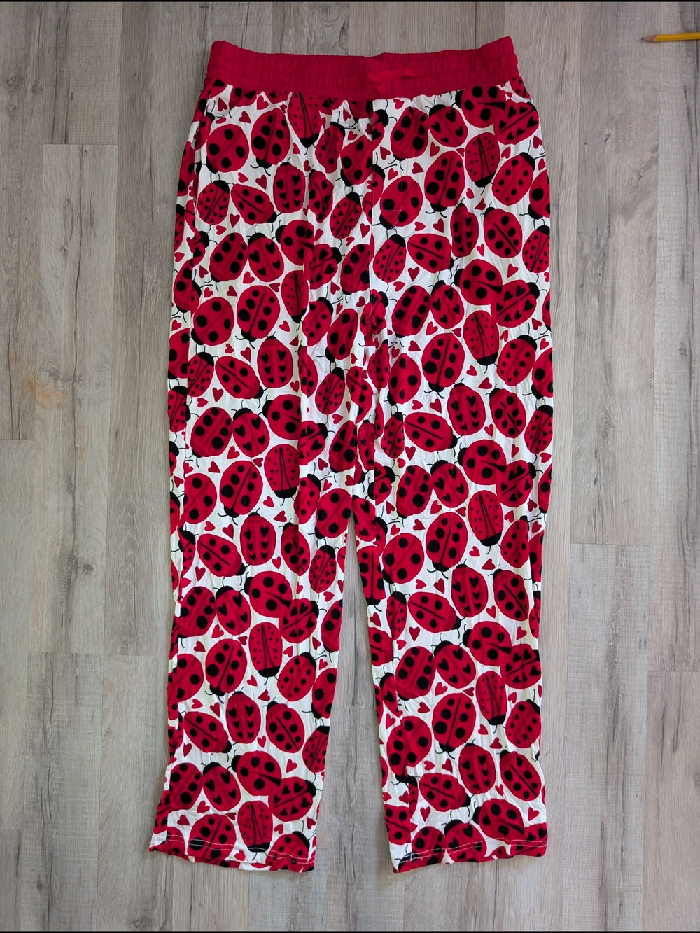Little Sleepies Love Bug Ladybug Print Pajama Pants Bamboo, Large (C5)